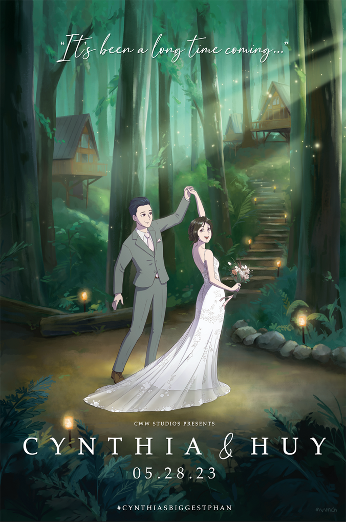 Wedding "Movie Poster" Portrait